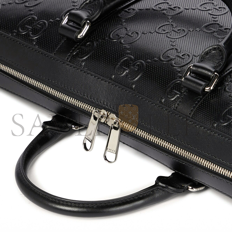GUCCI GG EMBOSSED BRIEFCASE 658573 1W3CN 1000 (40*29*6cm)